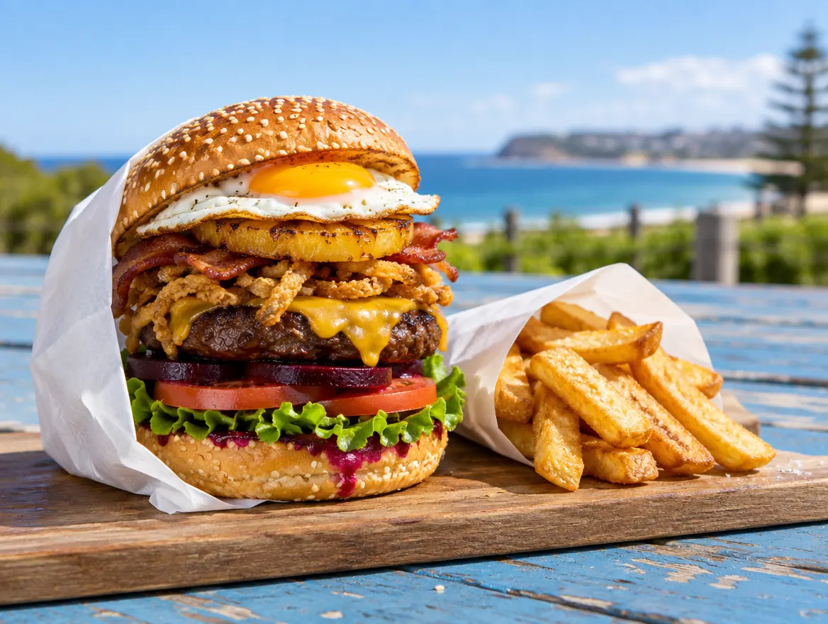 Burger with the lot