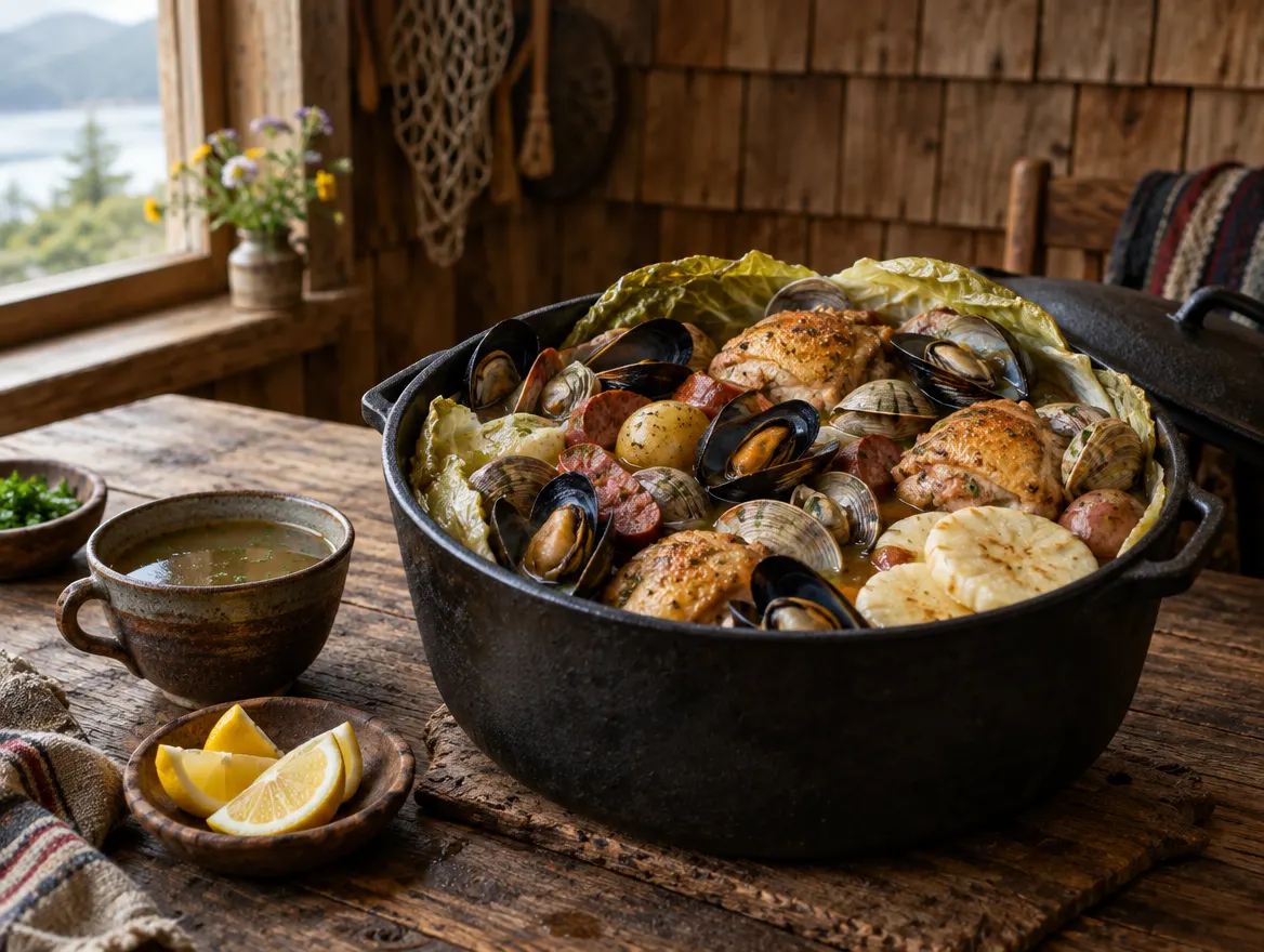 Curanto en olla
