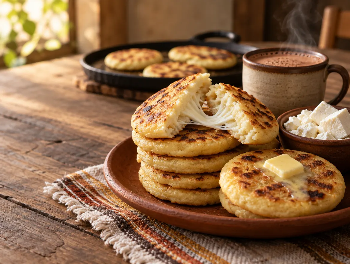 Arepas con queso