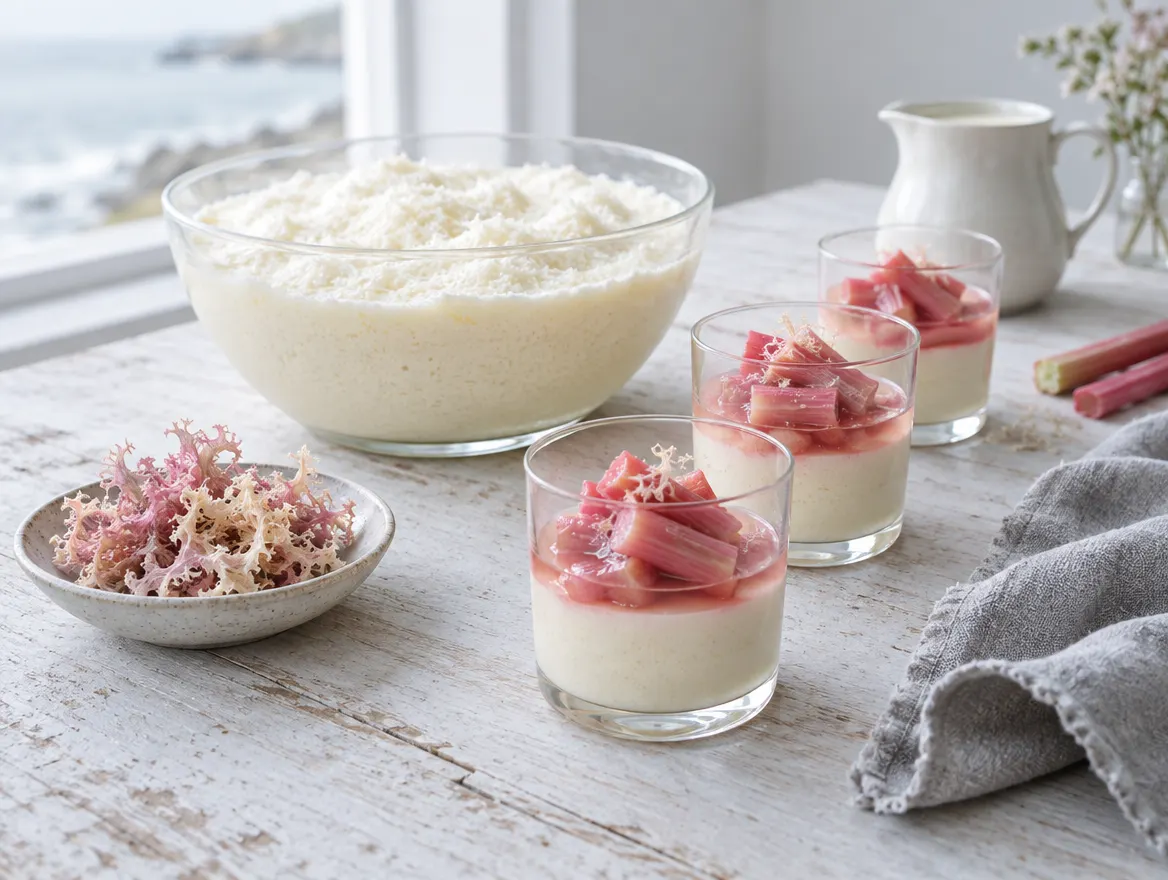 Carrageen moss pudding