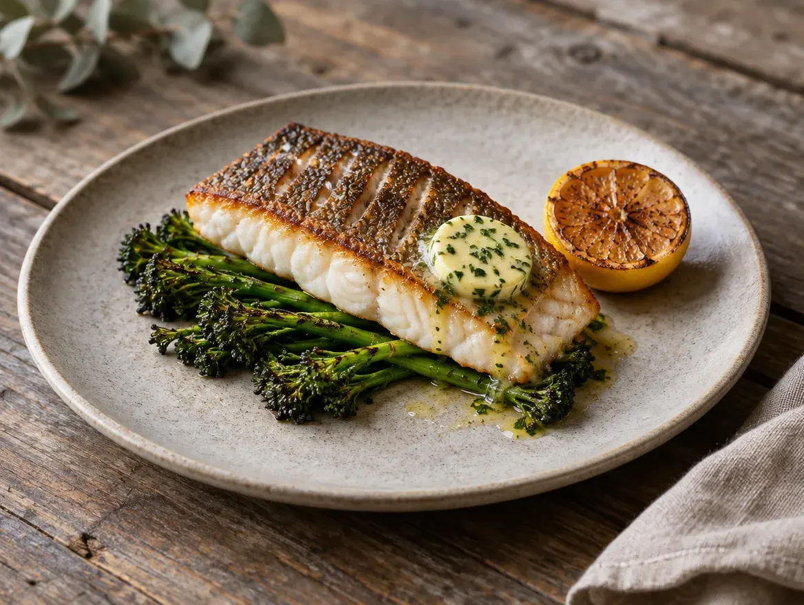 Pan seared barramundi