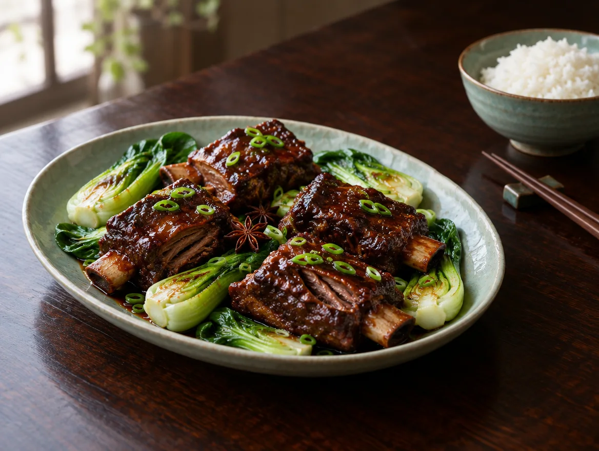 Red braised short ribs