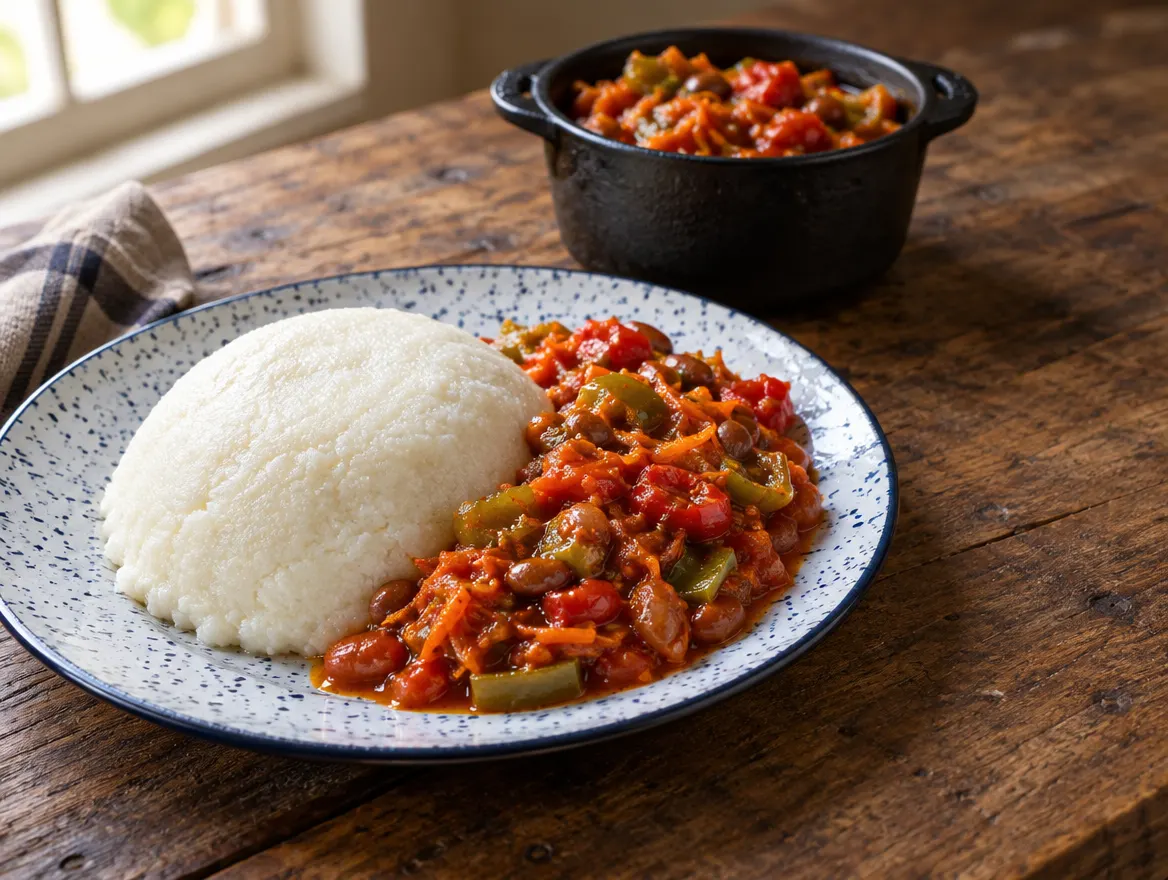 Pap en chakalaka