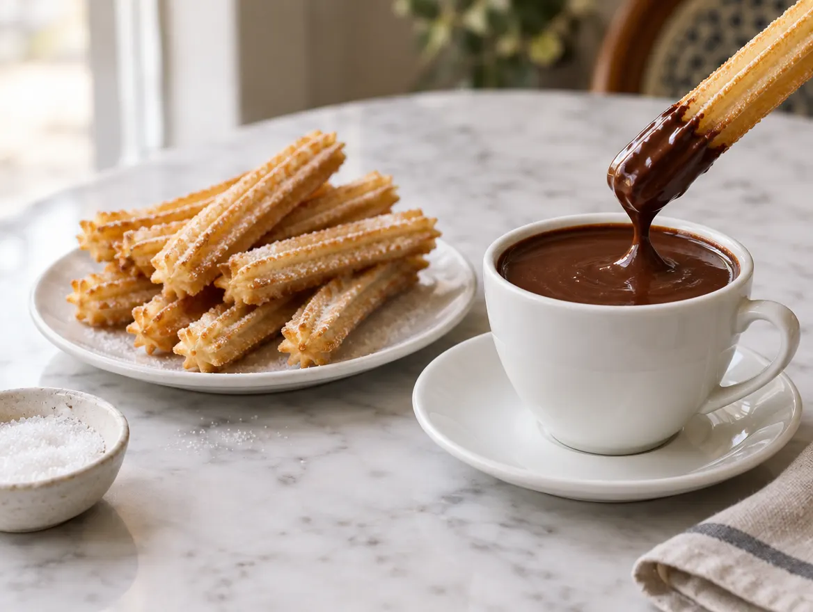 Churros con chocolate