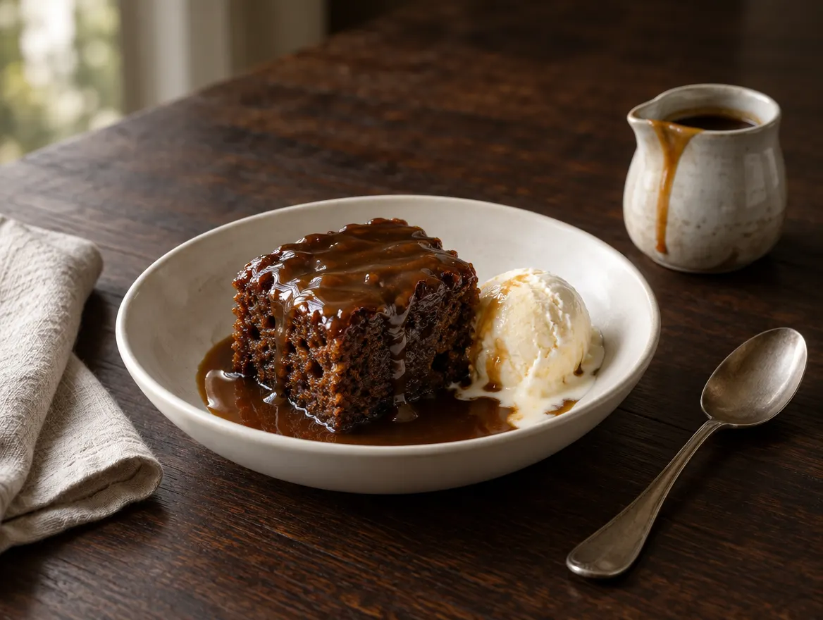 Sticky toffee pudding