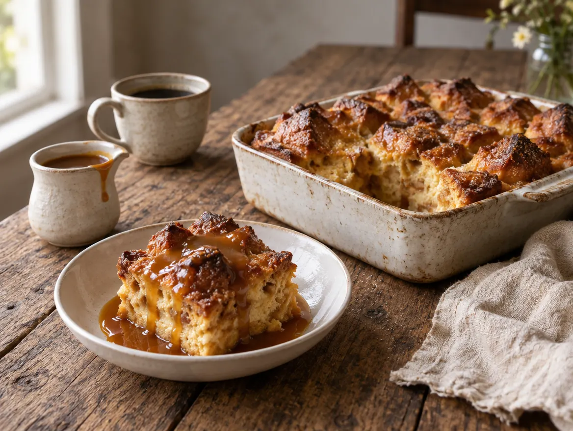 Basque bread pudding