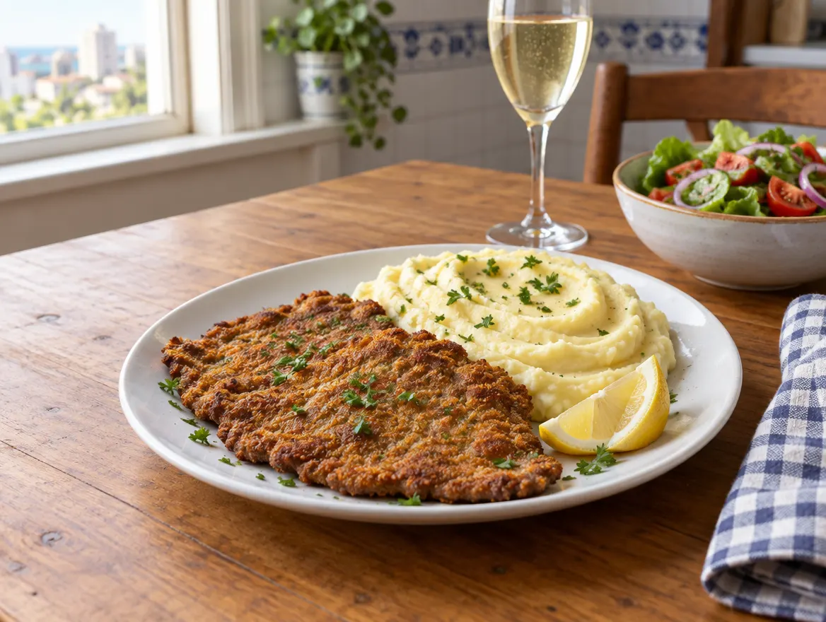 Milanesa con puré