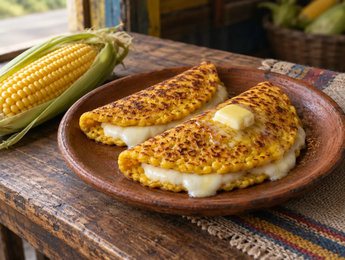 Cachapas con queso de mano