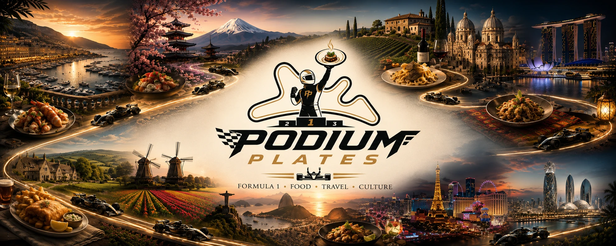 Podium Plates culinary journey banner